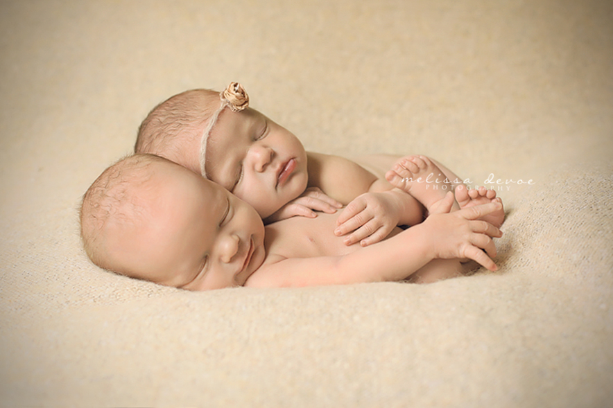 Melissa DeVoe Raleigh Newborn Twins Photography