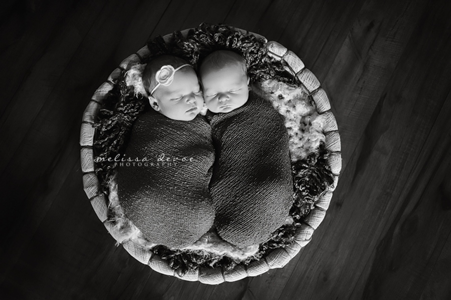 Melissa DeVoe Photography Raleigh Newborn Twins Photography