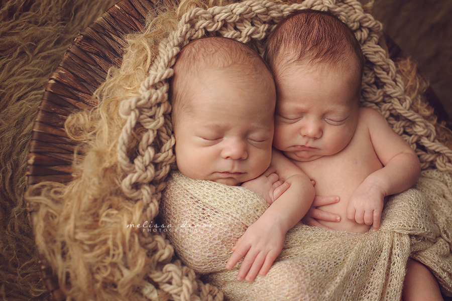 Melissa DeVoe Photography Raleigh Newborn Twins Photographer