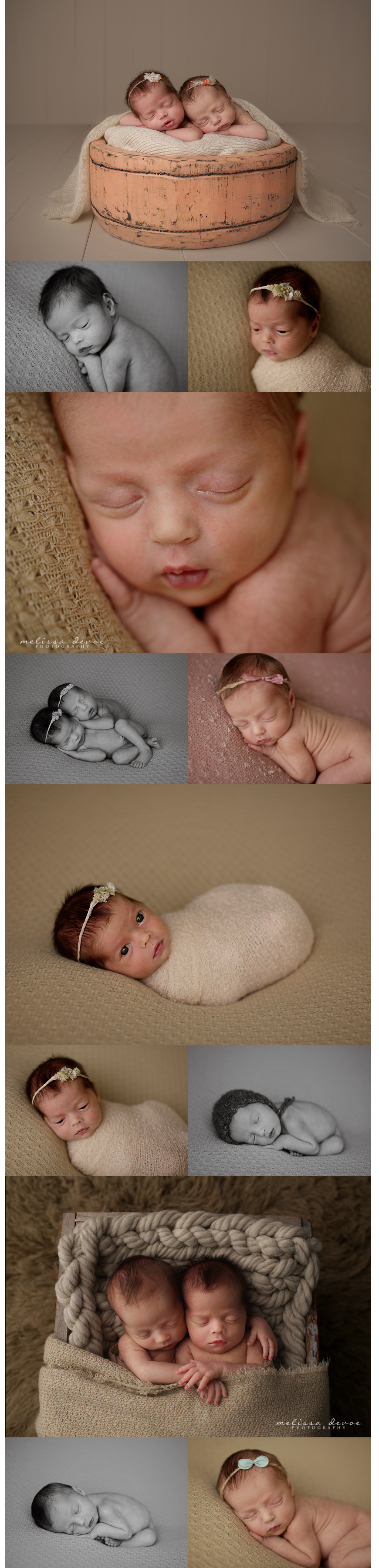 Melissa DeVoe Photography Raleigh Twins newborn Baby Photographer 2