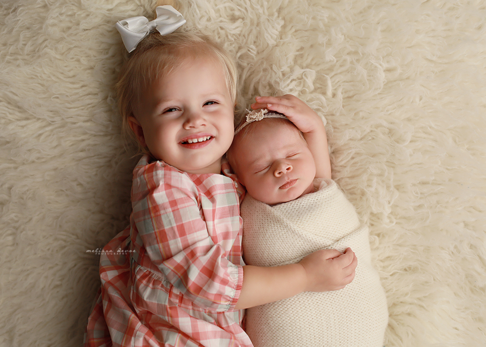 Baby and Sibling photography Raleigh