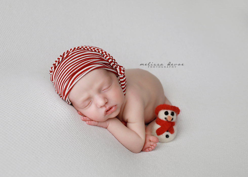 Christmas newborn photography in Wake Forest