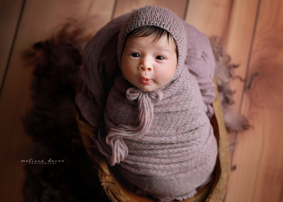 Smiling baby girl portrait