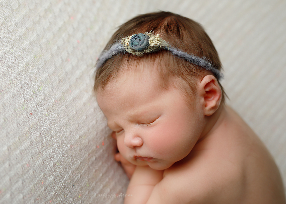 sleeping baby girl portrait