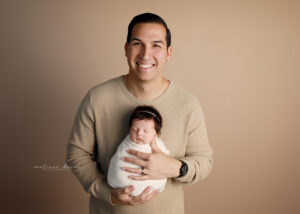 Portrait of Dad with baby girl