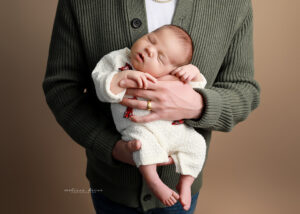 Dad and baby portrait