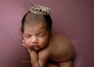 baby princess on purple