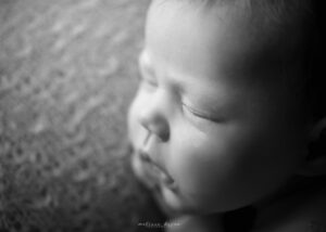 black and white baby photos