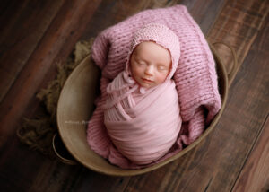 baby girl in pink