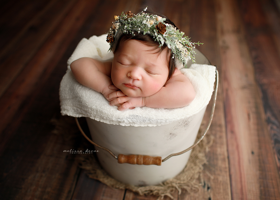 Baby in bucket photos