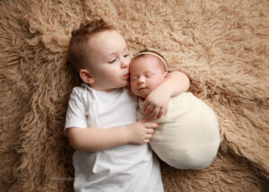 baby and sibling portrait