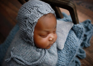 Newborn boy portrait