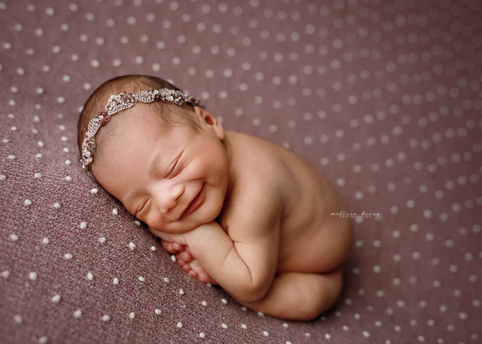 taco pose newborn portrait