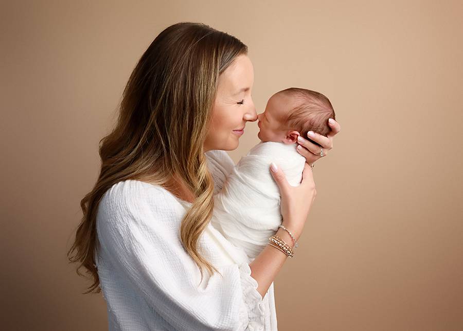 mom and baby portrait